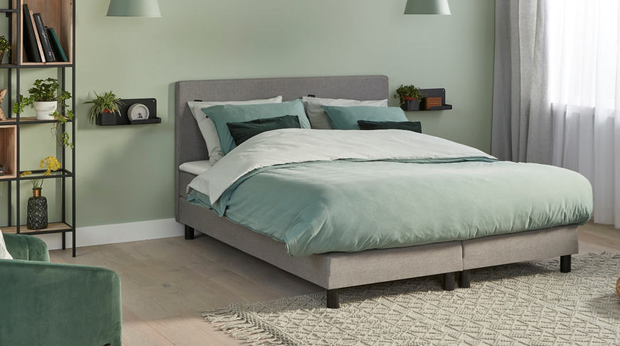 Beter Bed boxspring opgemaakt